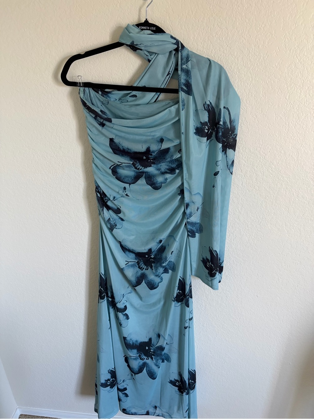 Peppermayo Songbird Maxi Dress - Blue Black Floral Floor Length - Picture 5 of 6